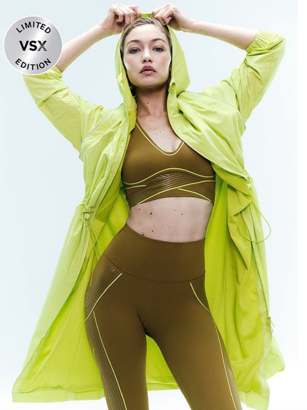 Victoria's Secret Limelight Green Power Parachute Trench Coat - S 🌟